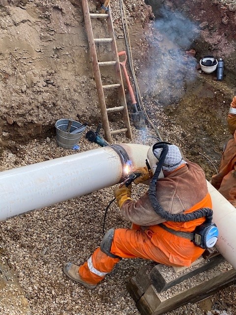 Welding In Trench 1.